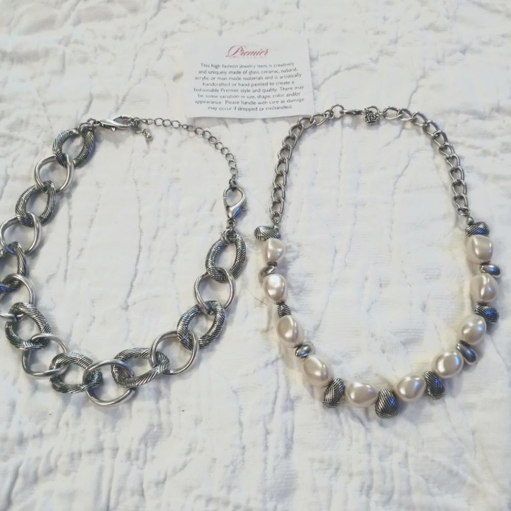 (2) Premier Designs Necklaces Bundle